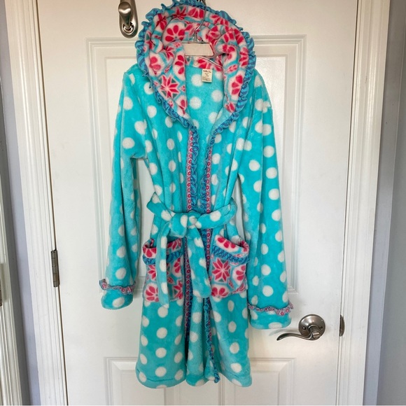 Matilda Jane Girls Silver Pieces Plush Robe size M - Picture 2 of 8